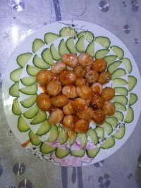 美味的番茄鹌鹑蛋