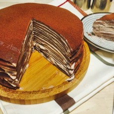 十分可口的巧克力千层蛋糕