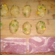 自制土豆泥培根卷做法图解6)