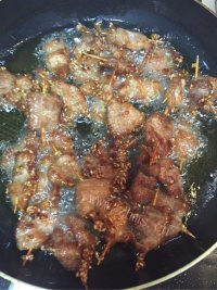 美味的牙签肉做法图解6)