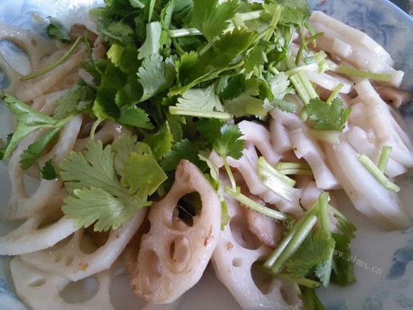 芳香四溢的莲藕肉片