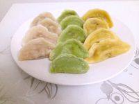 营养丰富的彩色饺子