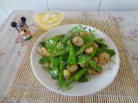 家常菜荷兰豆炒虾仁