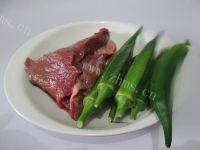 外婆做的秋葵炒牛肉做法图解1)