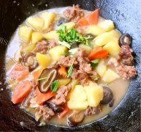 好吃的红烧羊肉炖时蔬做法图解21)