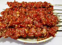 美味佳肴的烤箱羊肉串做法图解6)