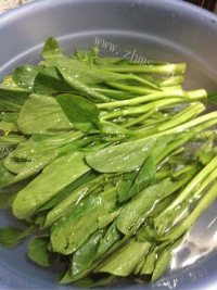 家常菜盐水菜心做法图解1)