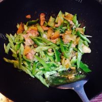 家常菜青椒榨菜肉丝做法图解5)