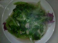 可口的清炒生菜