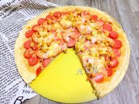 好吃的美味鲜虾披萨做法图解9)