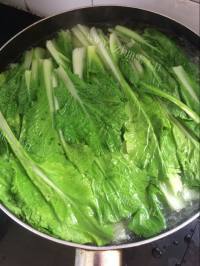 香飘十里的小白菜炖豆腐做法图解2)