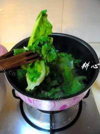 美味的鲍汁螺片生菜做法图解7)