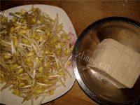 黄豆芽炒豆腐做法图解1)