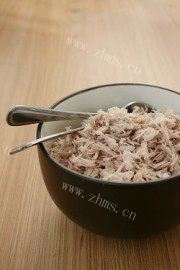 自制肉松做法图解3)