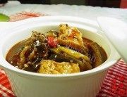 家常鱼香茄子煲做法图解8)