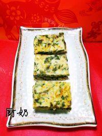 自己做的芹菜叶煎饼