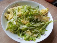 家常菜蒜黄炒鸡蛋