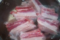 好吃的酒香百叶结烧肉做法图解3)