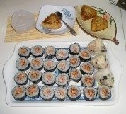 简单的烤饭团