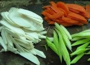 家常菜素炒三鲜做法图解1)