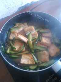 家常菜黄瓜炒豆腐做法图解9)