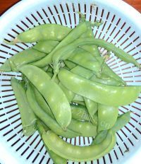 美味的兰豆冬菇炒腊肉做法图解1)