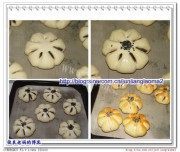 花型豆沙包做法图解4)