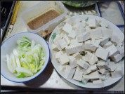 家常菜虾酱豆腐做法图解1)