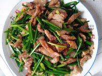 味道不错的蒜苔炒肉丝