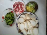 肉片滑炒杏鲍菇做法图解1)