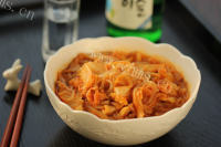美味泡菜炒红薯粉做法图解9)