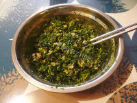 美味的荠菜猪肉饺子做法图解3)