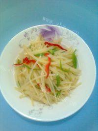 家常菜土豆青椒丝