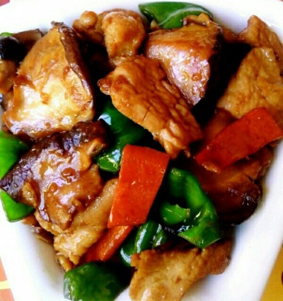 香菇炒鸡片