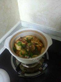 家常菜鱼头豆腐煲