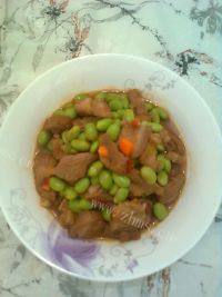 家常菜毛豆烧肉