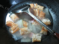 美味的咸肉油条冬瓜汤的做法图解八
