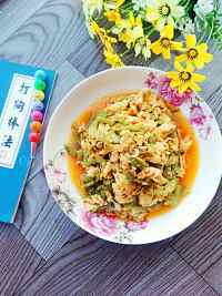 美味的虾皮苦瓜炒蛋做法图解13)