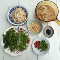 香辣的腐竹拌鸡丝做法图解9)