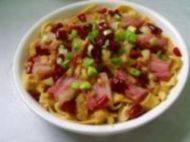 美味的咸肉蒸百叶