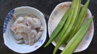 最爱的秋葵炒虾仁做法图解1)