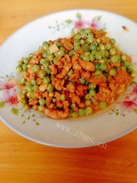 家常菜肉末豌豆