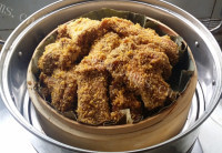 家常菜粉蒸排骨做法图解4)