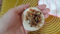 好吃的蘑菇馅蘑菇小面包的做法图解六