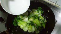 家常菜肉炒油菜做法图解5)