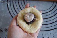 蜜豆蓝莓酱夹心包做法图解9)