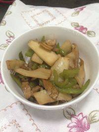 杏鲍菇炒五花肉