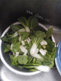 家常菜青菜炒木耳做法图解1)