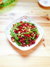 可口的干煸四季豆做法图解7)