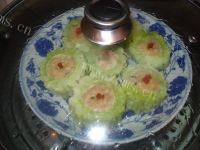 绿色食物之苦瓜酿肉做法图解8)